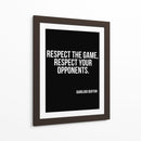 Respeite o jogo, respeite os seus adversários. - Vicky Hanggara | Cuadro decorativo de Canvas Lab