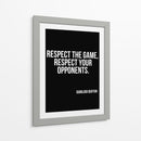 Respeite o jogo, respeite os seus adversários. - Vicky Hanggara | Cuadro decorativo de Canvas Lab