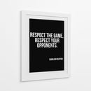 Respeite o jogo, respeite os seus adversários. - Vicky Hanggara | Cuadro decorativo de Canvas Lab