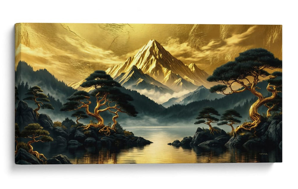 El Espejo Dorado - Caperh | Cuadro decorativo de Canvas Lab