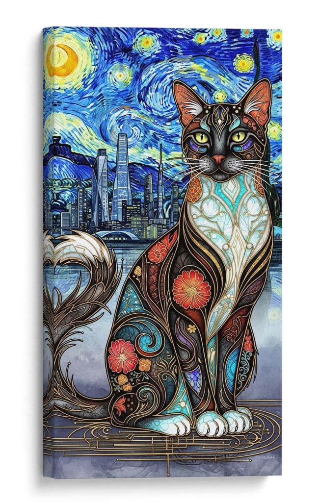 El Gato de Van Gogh - Caperh | Cuadro decorativo de Canvas Lab