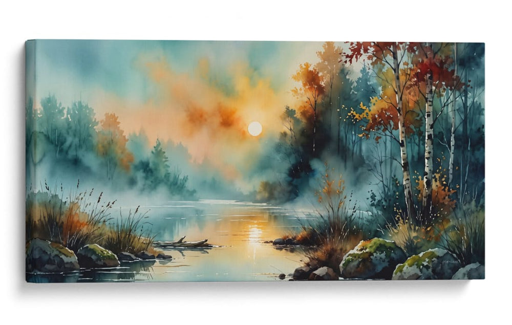 El Lago Dorado - Caperh | Cuadro decorativo de Canvas Lab