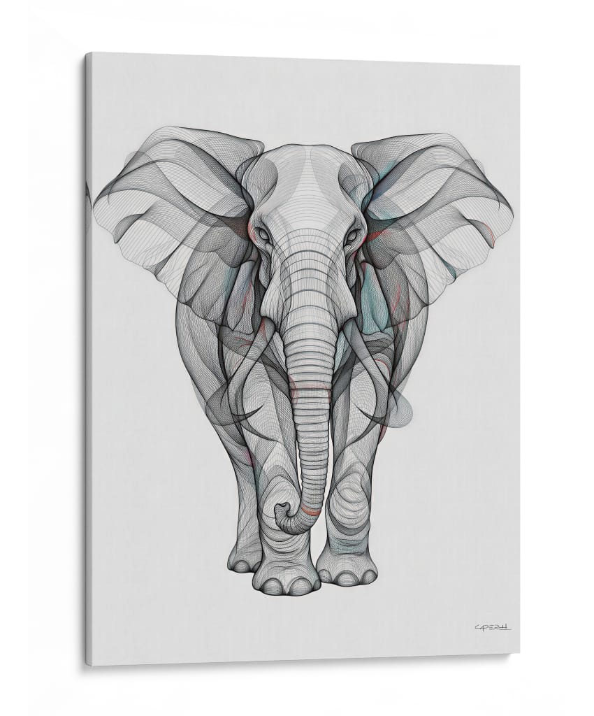 Elefante IV - Caperh | Cuadro decorativo de Canvas Lab