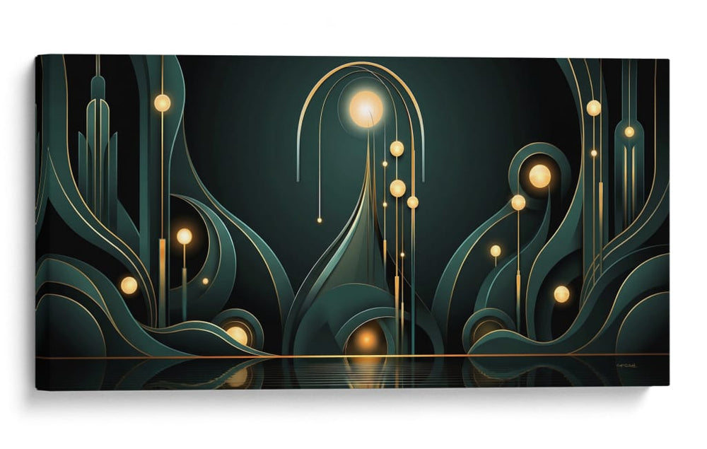 Elegancia de Jade - Caperh | Cuadro decorativo de Canvas Lab