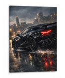 Edição de corrida de supercarros preta - Vicky Hanggara | Cuadro decorativo de Canvas Lab