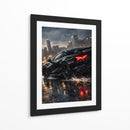 Edição de corrida de supercarros preta - Vicky Hanggara | Cuadro decorativo de Canvas Lab