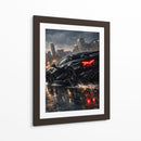 Edição de corrida de supercarros preta - Vicky Hanggara | Cuadro decorativo de Canvas Lab