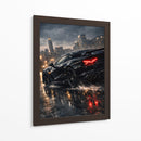Edição de corrida de supercarros preta - Vicky Hanggara | Cuadro decorativo de Canvas Lab