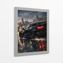 Edição de corrida de supercarros preta - Vicky Hanggara | Cuadro decorativo de Canvas Lab