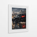 Edição de corrida de supercarros preta - Vicky Hanggara | Cuadro decorativo de Canvas Lab