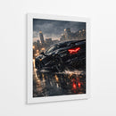 Edição de corrida de supercarros preta - Vicky Hanggara | Cuadro decorativo de Canvas Lab