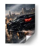 Edição de corrida de supercarros preta - Vicky Hanggara | Cuadro decorativo de Canvas Lab