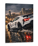 Edição de corrida Supercarro Branca - Vicky Hanggara | Cuadro decorativo de Canvas Lab
