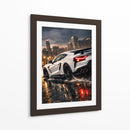 Edição de corrida Supercarro Branca - Vicky Hanggara | Cuadro decorativo de Canvas Lab