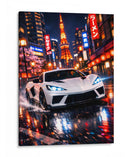 Carro branco japonês - Vicky Hanggara | Cuadro decorativo de Canvas Lab