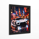 Carro branco japonês - Vicky Hanggara | Cuadro decorativo de Canvas Lab