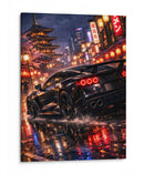 Carro preto japonês - Vicky Hanggara | Cuadro decorativo de Canvas Lab