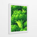 Ilustração de um vibrante cacho de brócolos verdes - Vicky Hanggara | Cuadro decorativo de Canvas Lab