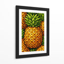 Ilustração vibrante de um padrão tropical de ananás - Vicky Hanggara | Cuadro decorativo de Canvas Lab