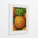 Ilustração vibrante de um padrão tropical de ananás - Vicky Hanggara | Cuadro decorativo de Canvas Lab