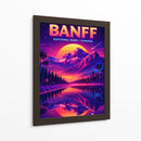 Parque Nacional de Banff, Canadá - Paisagem Retro - Vicky Hanggara | Cuadro decorativo de Canvas Lab