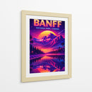 Parque Nacional de Banff, Canadá - Paisagem Retro - Vicky Hanggara | Cuadro decorativo de Canvas Lab