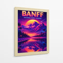 Parque Nacional de Banff, Canadá - Paisagem Retro - Vicky Hanggara | Cuadro decorativo de Canvas Lab