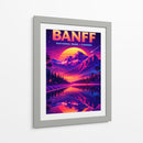 Parque Nacional de Banff, Canadá - Paisagem Retro - Vicky Hanggara | Cuadro decorativo de Canvas Lab