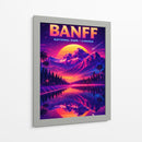 Parque Nacional de Banff, Canadá - Paisagem Retro - Vicky Hanggara | Cuadro decorativo de Canvas Lab