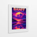 Parque Nacional de Banff, Canadá - Paisagem Retro - Vicky Hanggara | Cuadro decorativo de Canvas Lab