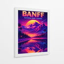 Parque Nacional de Banff, Canadá - Paisagem Retro - Vicky Hanggara | Cuadro decorativo de Canvas Lab