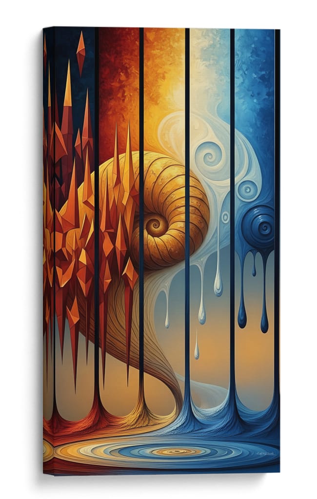 Espiral de Bermellón - Caperh | Cuadro decorativo de Canvas Lab