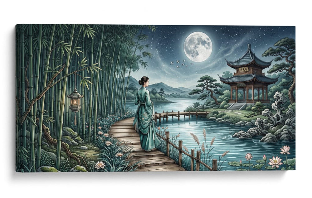 Estanque Plateado - Caperh | Cuadro decorativo de Canvas Lab