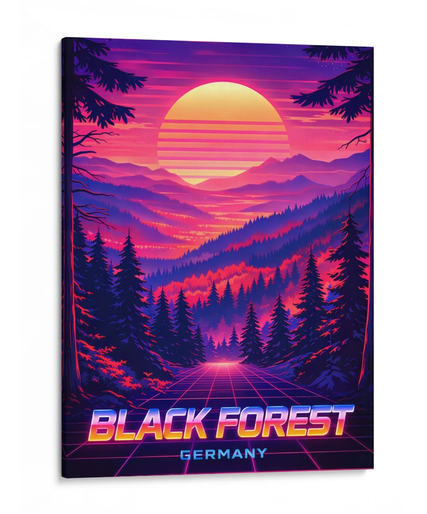 Floresta Negra Alemã Retro - Vicky Hanggara | Cuadro decorativo de Canvas Lab
