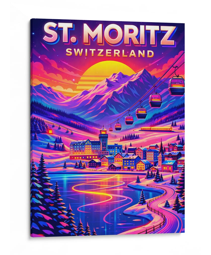 São Moritz, Suíça - Vicky Hanggara | Cuadro decorativo de Canvas Lab