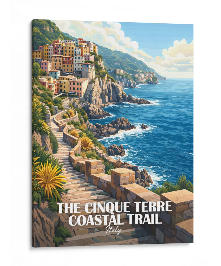 Trilho Costeiro de Cinque Terre, Itália - Vicky Hanggara | Cuadro decorativo de Canvas Lab