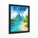 Santa Lúcia Caribenha - Vicky Hanggara | Cuadro decorativo de Canvas Lab