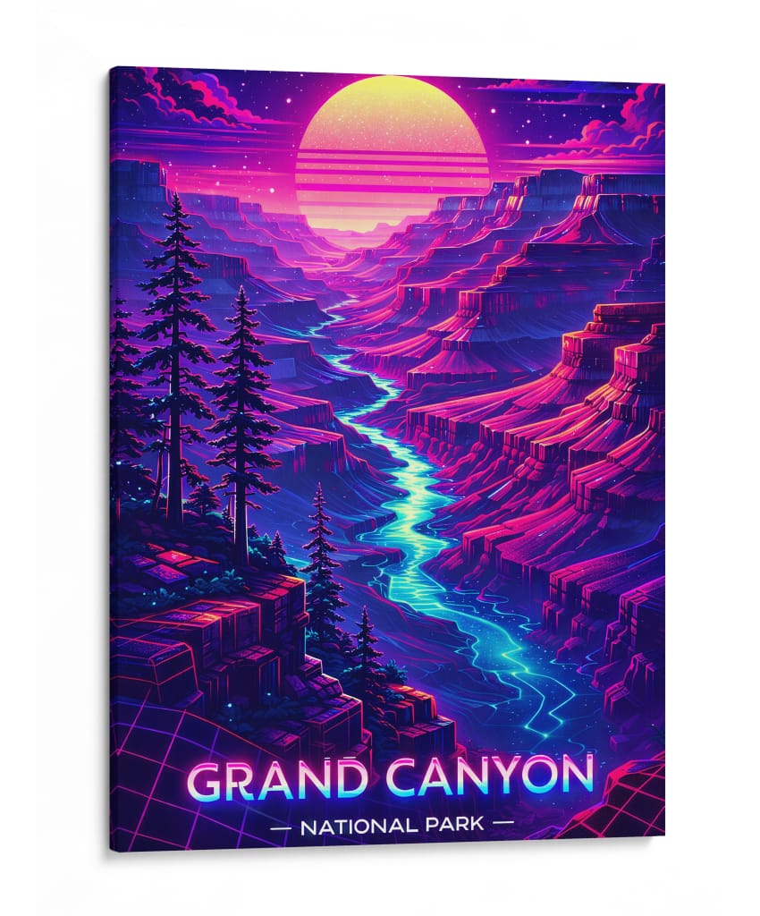 Estética retro do Grand Canyon - Vicky Hanggara | Cuadro decorativo de Canvas Lab