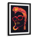 Chica naranja neón | Cuadro decorativo de Canvas Lab