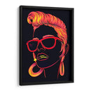 Chica naranja neón | Cuadro decorativo de Canvas Lab