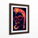 Chica naranja neón | Cuadro decorativo de Canvas Lab