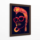 Chica naranja neón | Cuadro decorativo de Canvas Lab