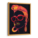 Chica naranja neón | Cuadro decorativo de Canvas Lab
