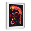 Chica naranja neón | Cuadro decorativo de Canvas Lab