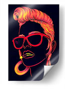 Chica naranja neón | Cuadro decorativo de Canvas Lab