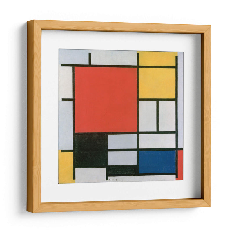 Composición en rojo, amarillo, azul y negro - Piet Mondrian | Cuadro decorativo de Canvas Lab