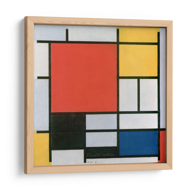 Composición en rojo, amarillo, azul y negro - Piet Mondrian | Cuadro decorativo de Canvas Lab