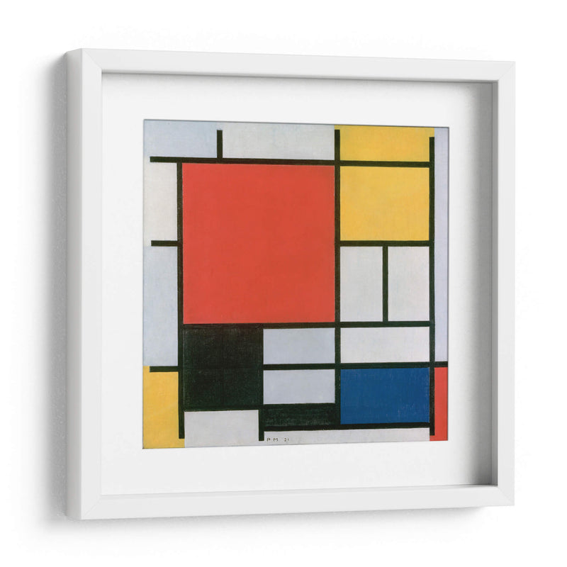 Composición en rojo, amarillo, azul y negro - Piet Mondrian | Cuadro decorativo de Canvas Lab