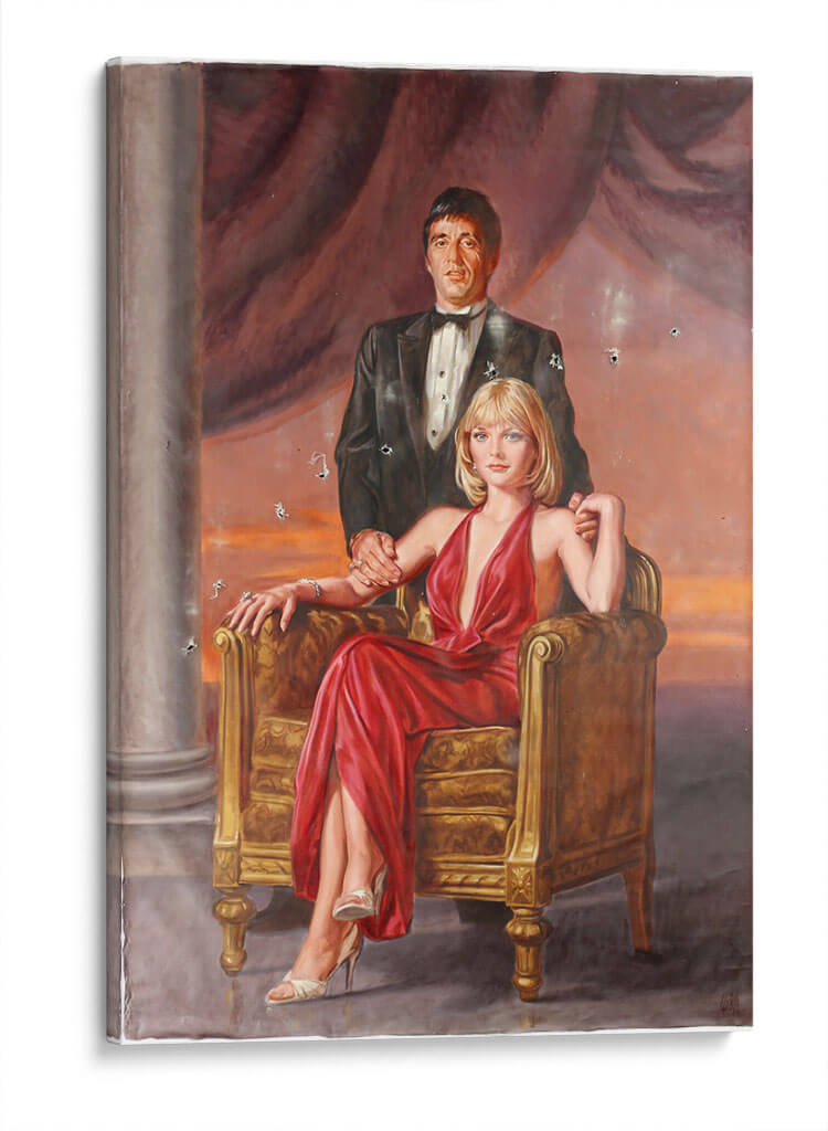 Elvira y Tony Montana | Cuadro decorativo de Canvas Lab