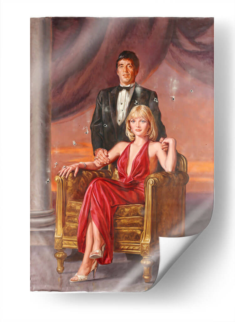 Elvira y Tony Montana | Cuadro decorativo de Canvas Lab